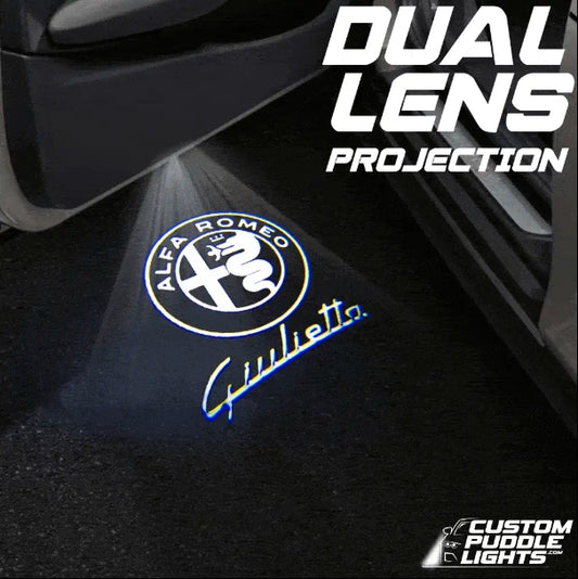 Alfa Romeo Giulietta 940 Dynamic Dual Lens Premium Door Puddle Lights Multiple Designs 2010-2020