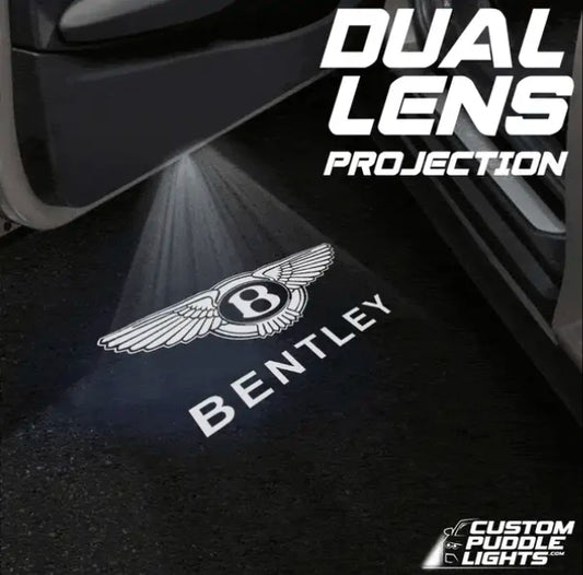 Bentley Flying Spur Dynamic Dual Lens Premium Door Puddle Lights Multiple Designs 2005-2026