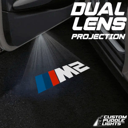 BMW M2 1st Gen Dynamic Dual Lens Premium Door Puddle Lights Multiple Designs 2016-2021