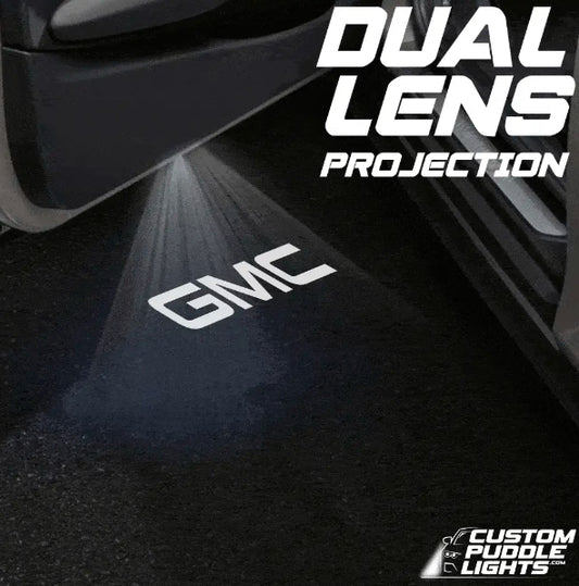 GMC Acadia 3rd Gen Dynamic Dual Lens Premium Door Puddle Lights Multiple Designs 2024-2026