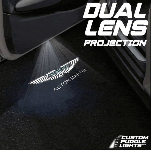 Aston Martin DBS AM7 Dynamic Dual Lens Premium Door Puddle Lights Multiple Designs 2018–2024