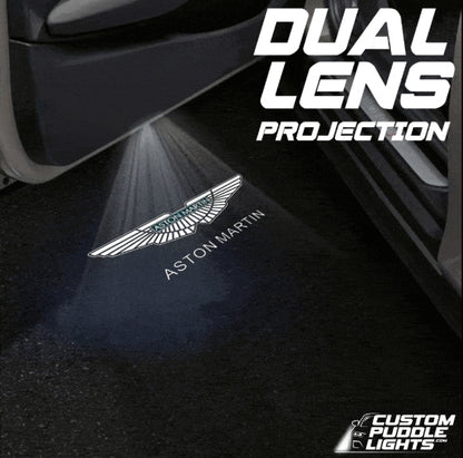 Aston Martin DBS AM7 Dynamic Dual Lens Premium Door Puddle Lights Multiple Designs 2018–2024