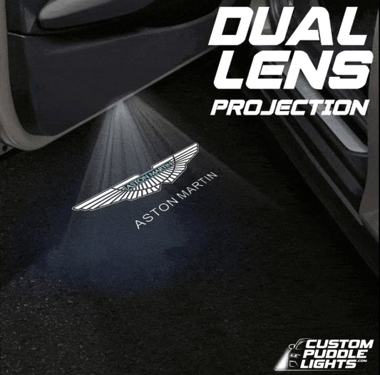 Aston Martin Rapide Dynamic Dual Lens Premium Door Puddle Lights Multiple Designs 2010–2020