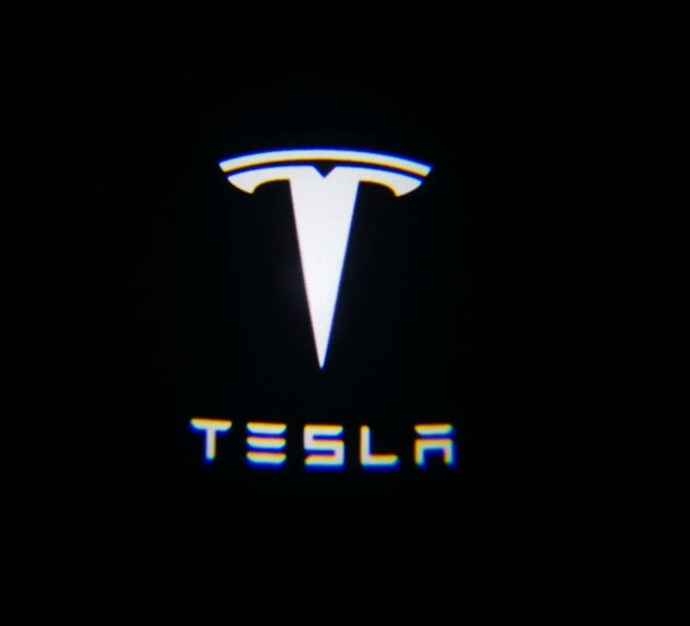 Tesla Model 3 Dynamic Dual Lens Premium Door Puddle Lights Multiple Designs 2017-2023