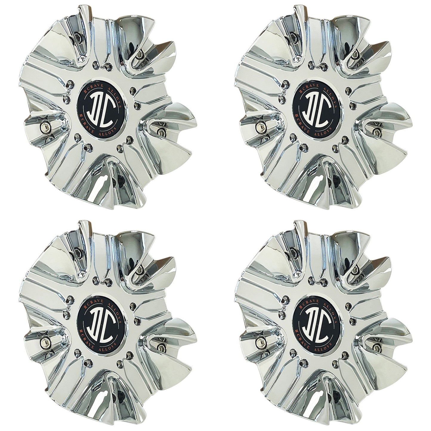 2 Crave Wheels Chrome Custom Wheel Center Cap Caps # C524602CAP (4 CAPS)