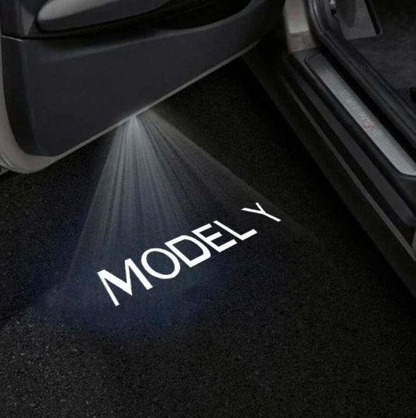 Tesla Model Y Juniper Premium Door Puddle Lights Multiple Designs 2025–2026
