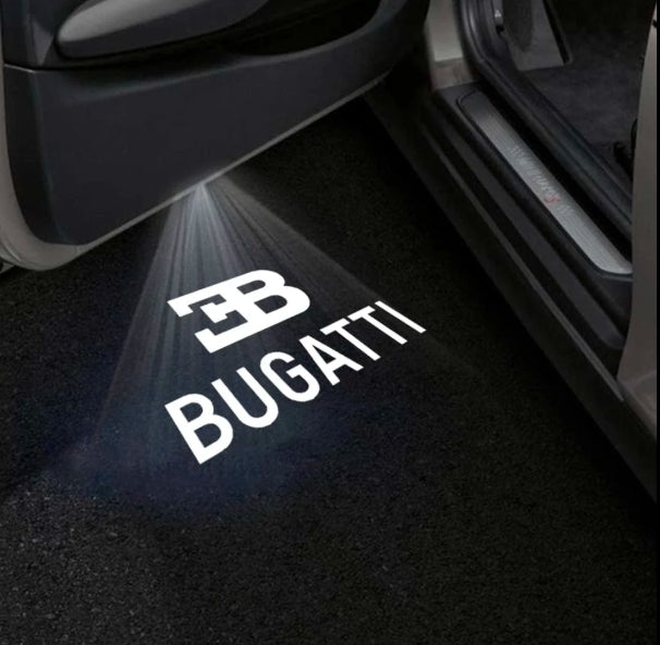 Bugatti Divo 1st Gen Door Stick On Puddle Lights Multiple Designs 2019-2021