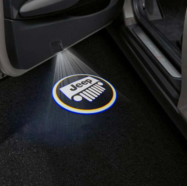 Jeep Cherokee Sport Premium Door Puddle Lights Multiple Designs 2014–2018