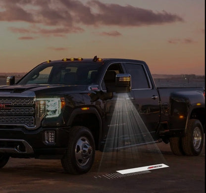 GMC Sierra Premium Side Wing Mirror Puddle Lights Multiple Designs 2015-2026