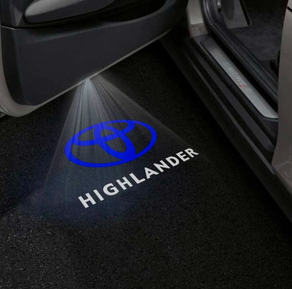 Toyota Highlander Premium Door Puddle Lights Multiple Designs 2008-2026