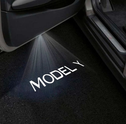 Tesla Model Y Premium Door Puddle Lights Multiple Designs 2020–2026