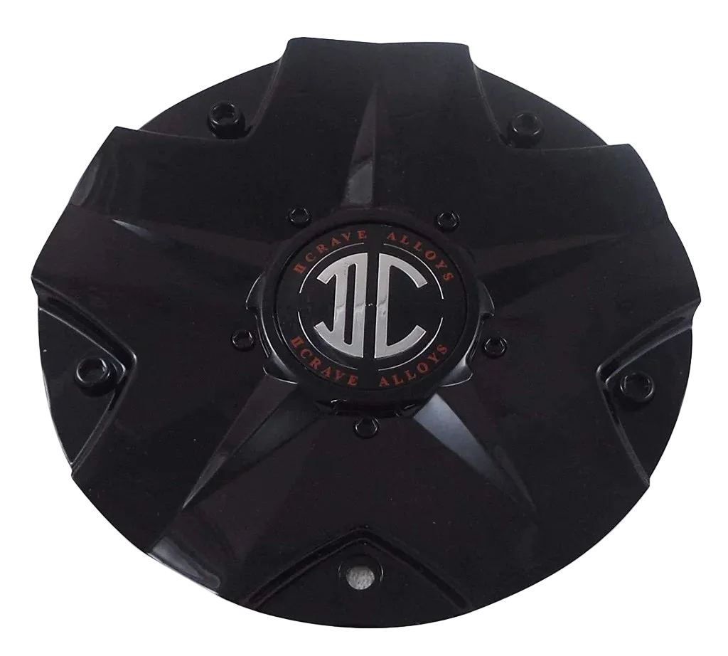 2Crave C518702 gloss black wheel center cap