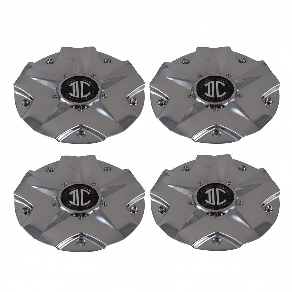 Four 2Crave C518702 chrome center caps