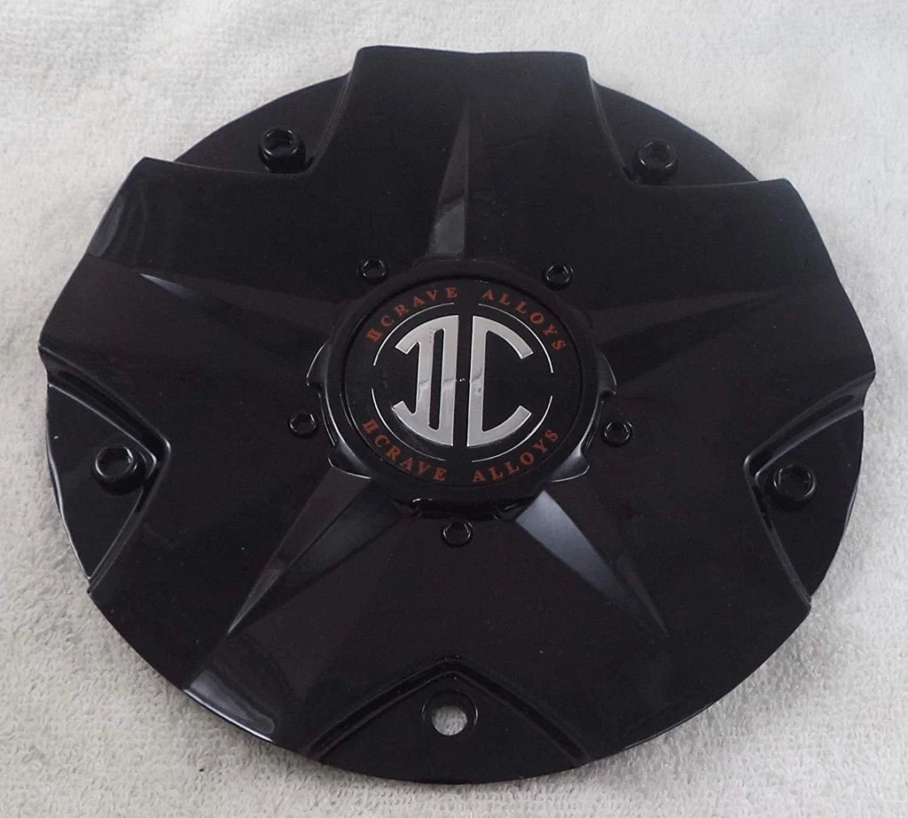 2Crave gloss black center cap side view