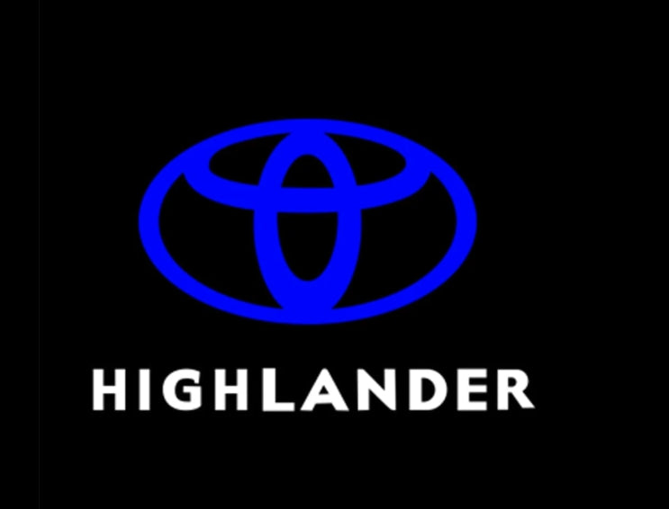 Toyota Highlander Premium Door Puddle Lights Multiple Designs 2008-2026