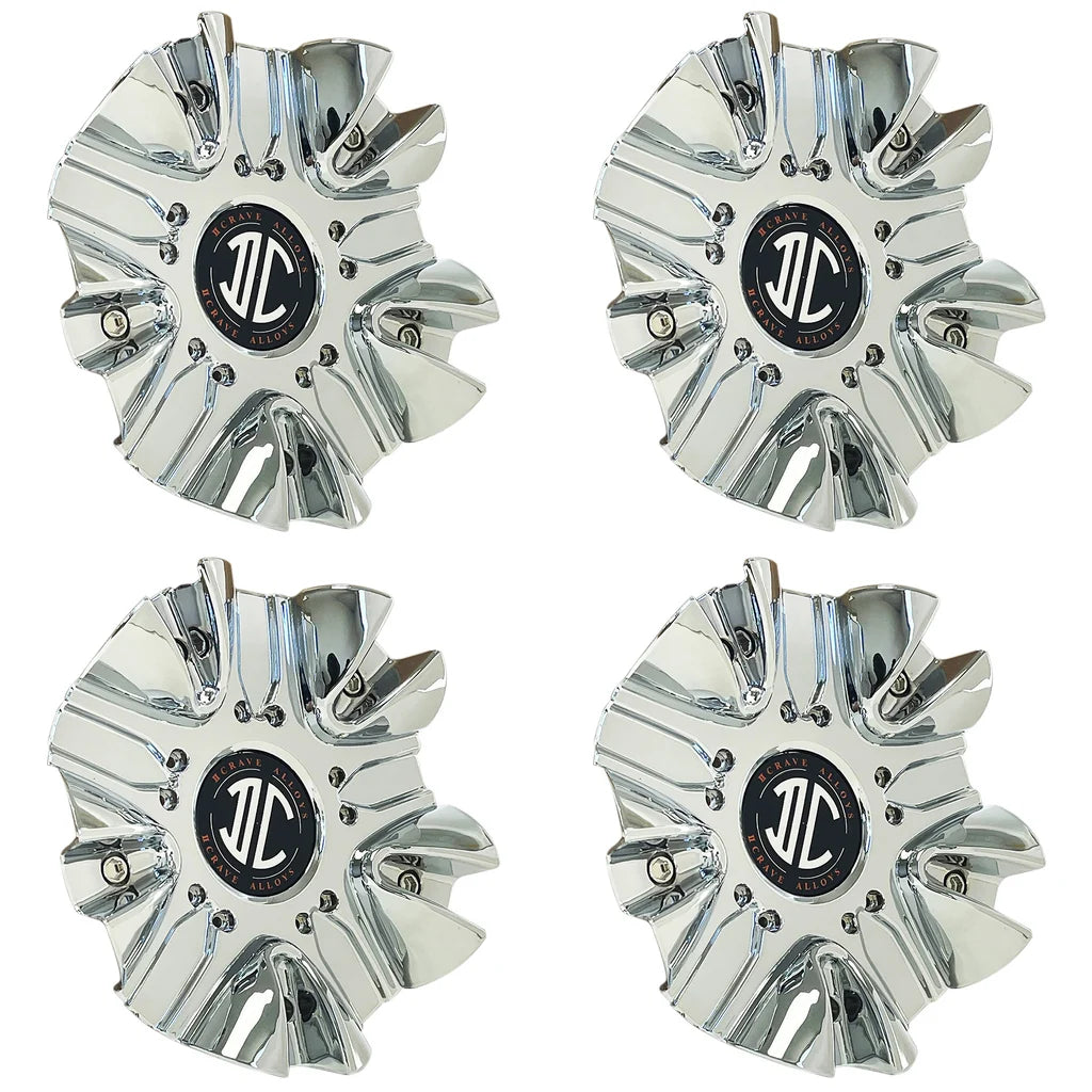 Four 2Crave C524602CAP chrome center caps