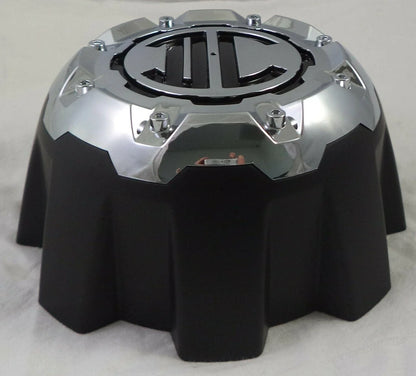 2Crave chrome black center cap side view