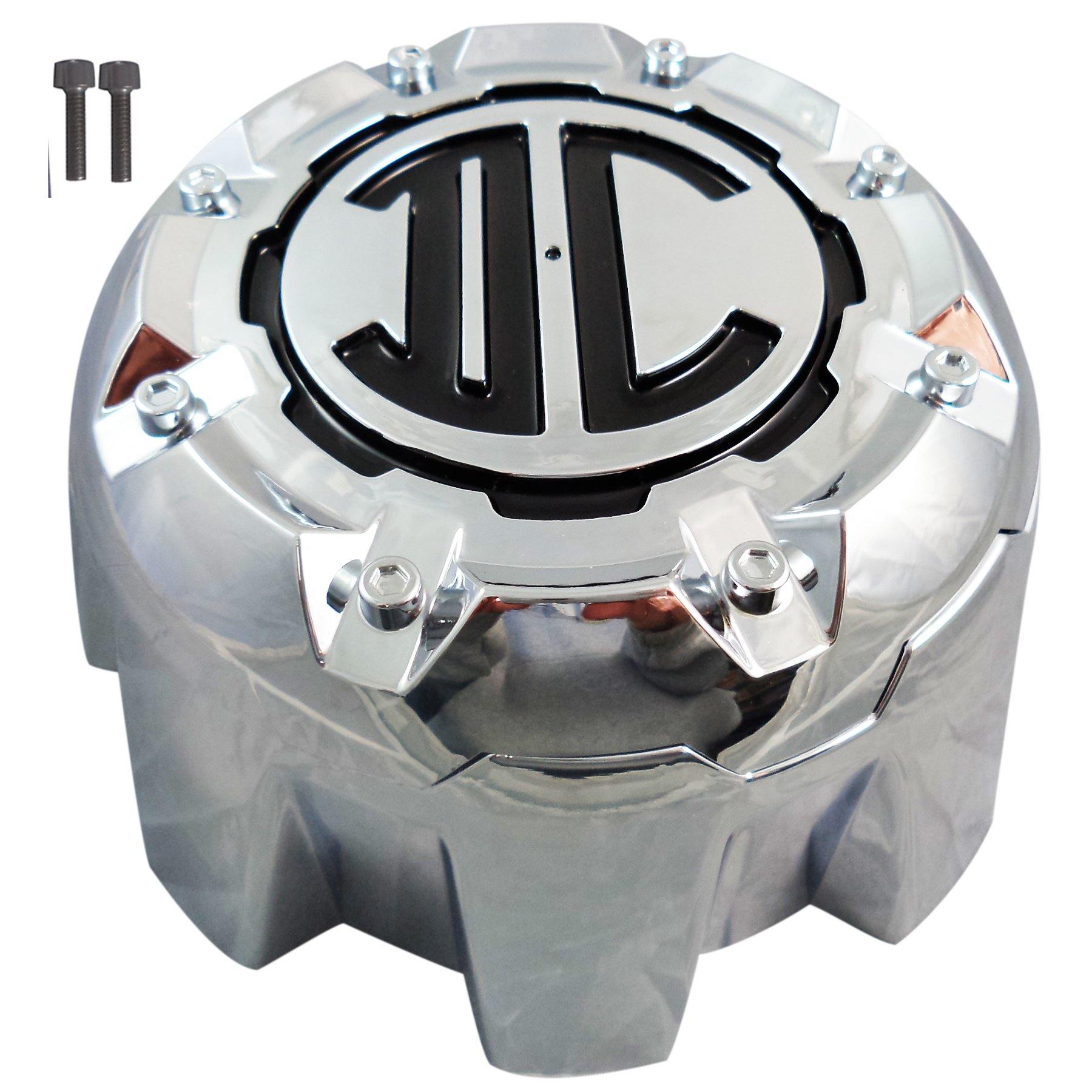 2 Crave Wheels Chrome Custom Wheel Center Cap 8-LUG (4 CAPS) W/Screws