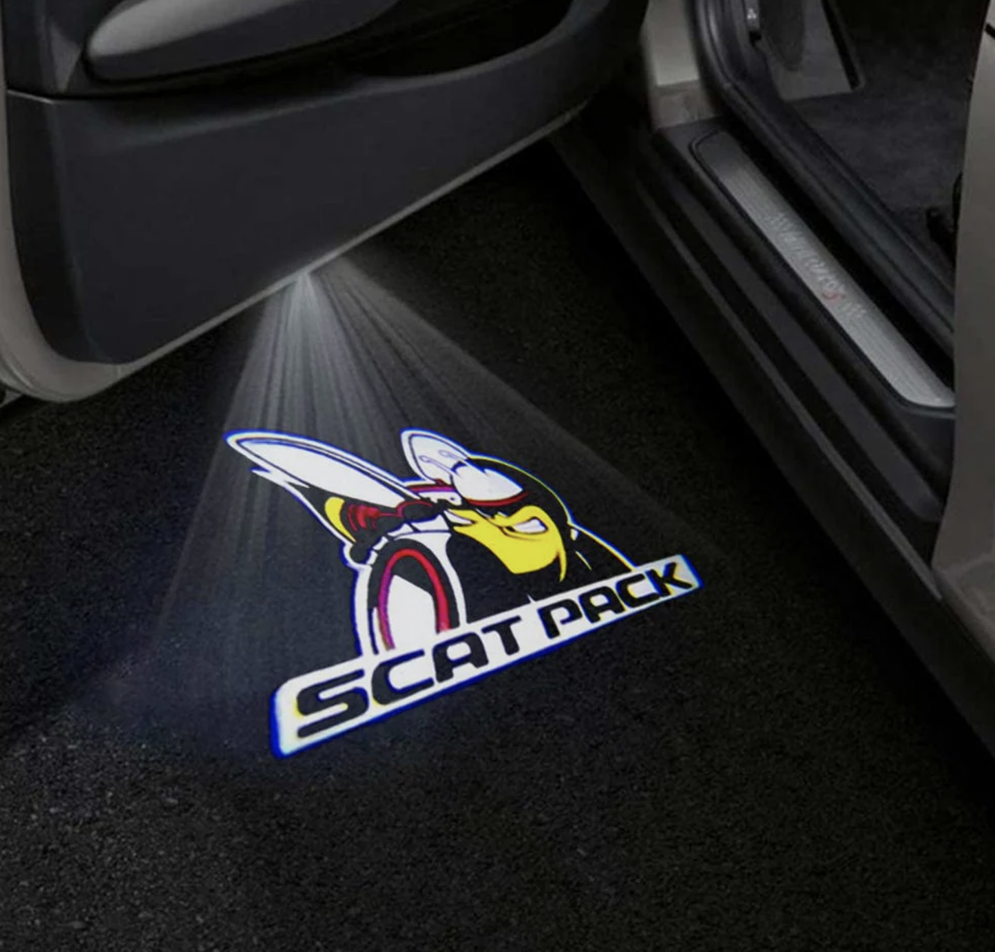 Dodge Challenger 3rd Gen Premium Door Puddle Lights Multiple Designs 2008-2023