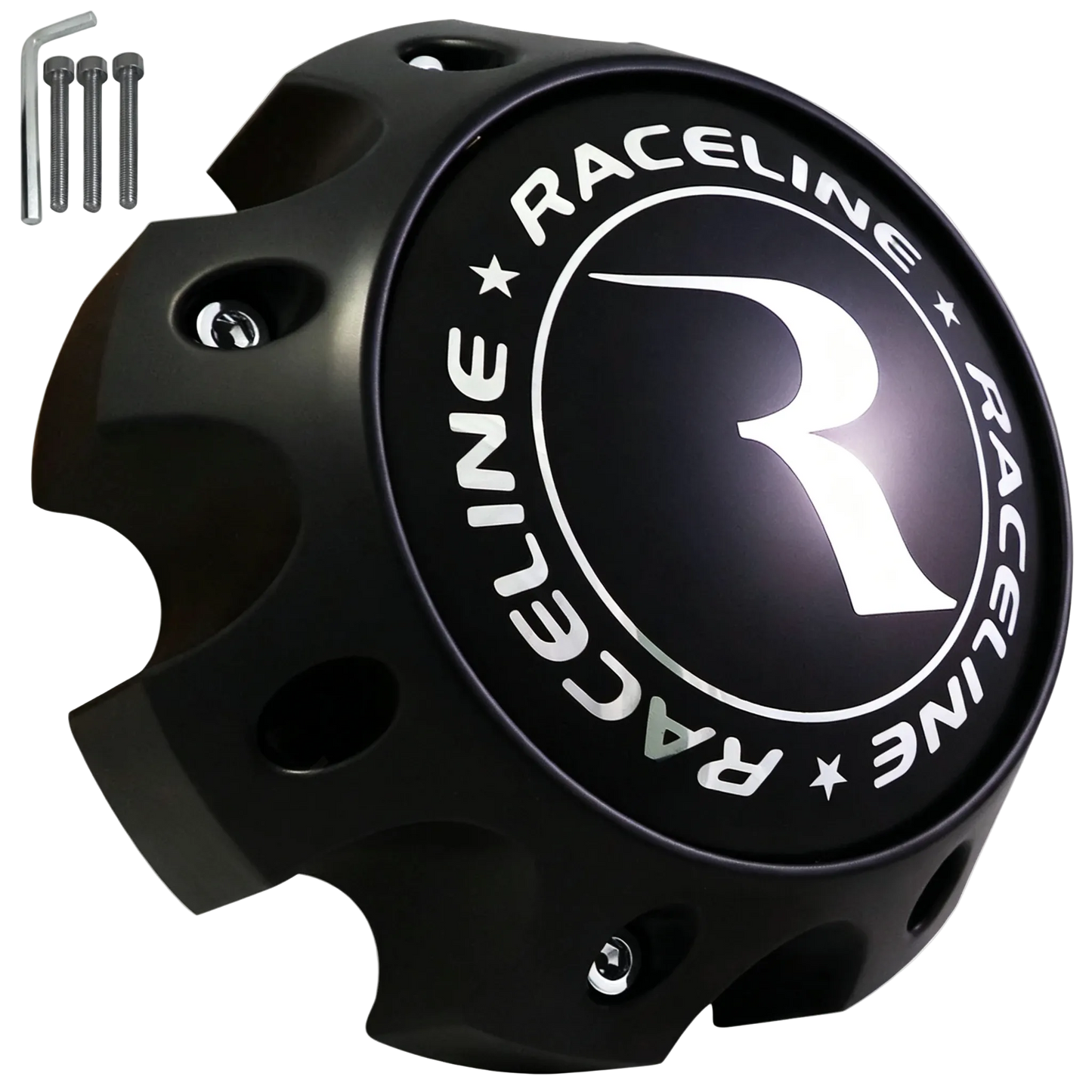 Raceline 311164 matte black 8-lug center cap