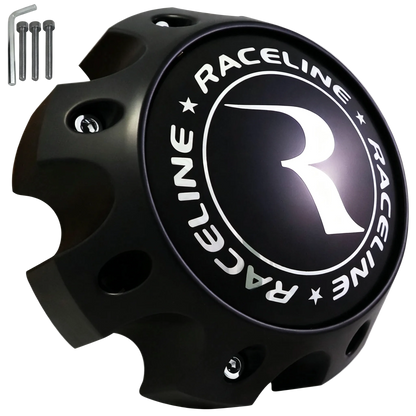 Raceline 311164 matte black 8-lug center cap