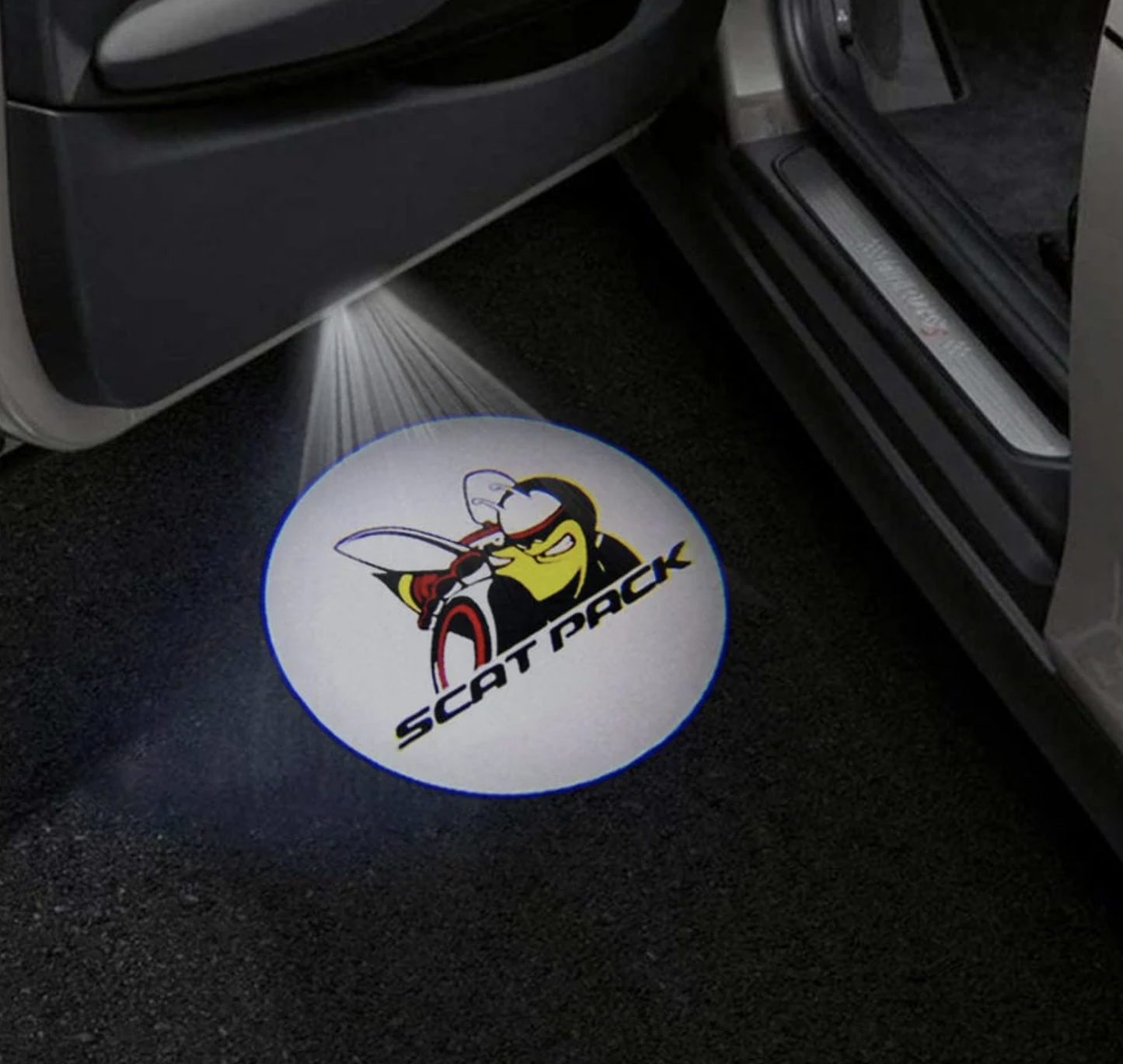 Dodge Challenger 3rd Gen Premium Door Puddle Lights Multiple Designs 2008-2023