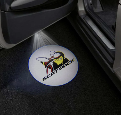 Dodge Challenger 3rd Gen Premium Door Puddle Lights Multiple Designs 2008-2023