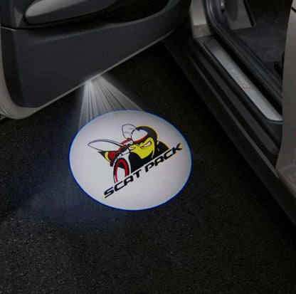 Dodge Challenger 3rd Gen Premium Door Puddle Lights Multiple Designs 2008-2023