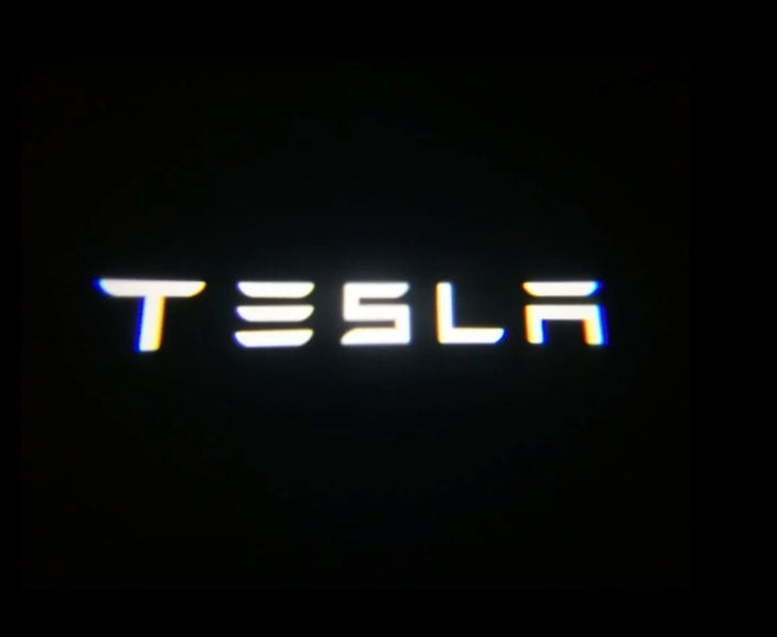 Tesla Model 3 Dynamic Dual Lens Premium Door Puddle Lights Multiple Designs 2017-2023