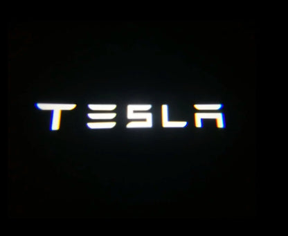 Tesla Model 3 Dynamic Dual Lens Premium Door Puddle Lights Multiple Designs 2017-2023