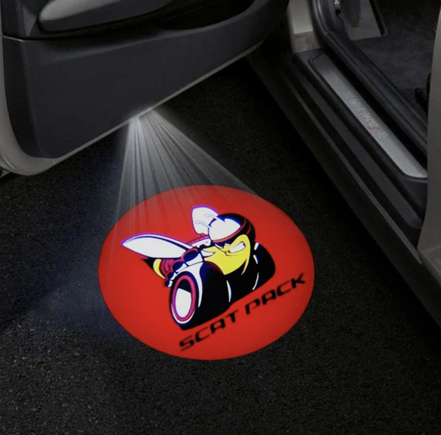 Dodge Challenger 3rd Gen Premium Door Puddle Lights Multiple Designs 2008-2023