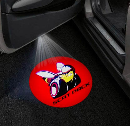 Dodge Challenger 3rd Gen Premium Door Puddle Lights Multiple Designs 2008-2023