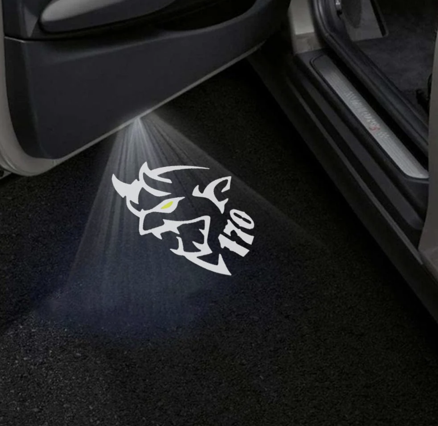 Dodge Challenger 3rd Gen Premium Door Puddle Lights Multiple Designs 2008-2023