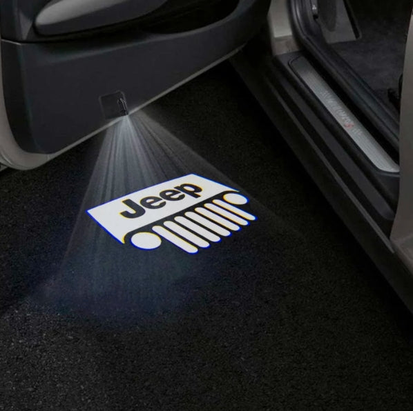 Jeep Cherokee Sport Premium Door Puddle Lights Multiple Designs 2014–2018