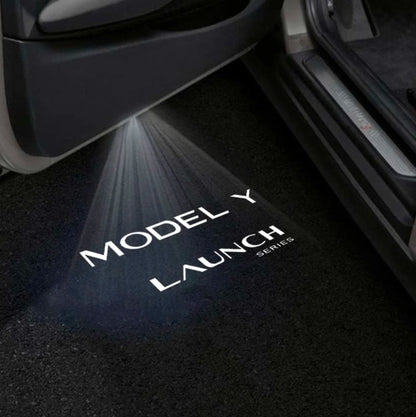 Tesla Model Y Juniper Premium Door Puddle Lights Multiple Designs 2025–2026