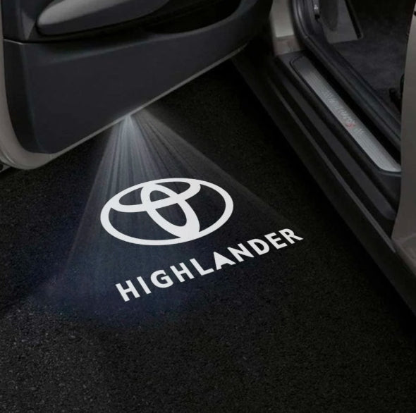 Toyota Highlander Premium Door Puddle Lights Multiple Designs 2008-2026