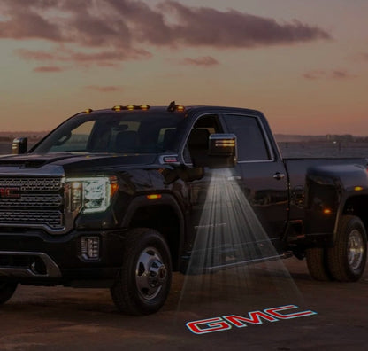 GMC Sierra Premium Side Wing Mirror Puddle Lights Multiple Designs 2015-2026