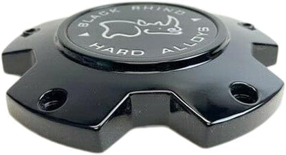 Black Rhino Hard Alloys CAP BR 5/150 GLOSS BLACK (M-872) - CCBR5150GBFLAT Wheel Center Cap (1Pc)