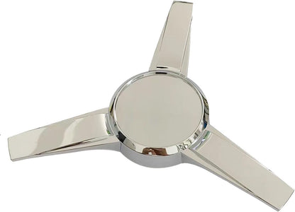 Chrome Wheel Center Cap 4R3Z-1130-FA for Ford Mustang 3-Bar Spinner 2005-2009 (1Pc)