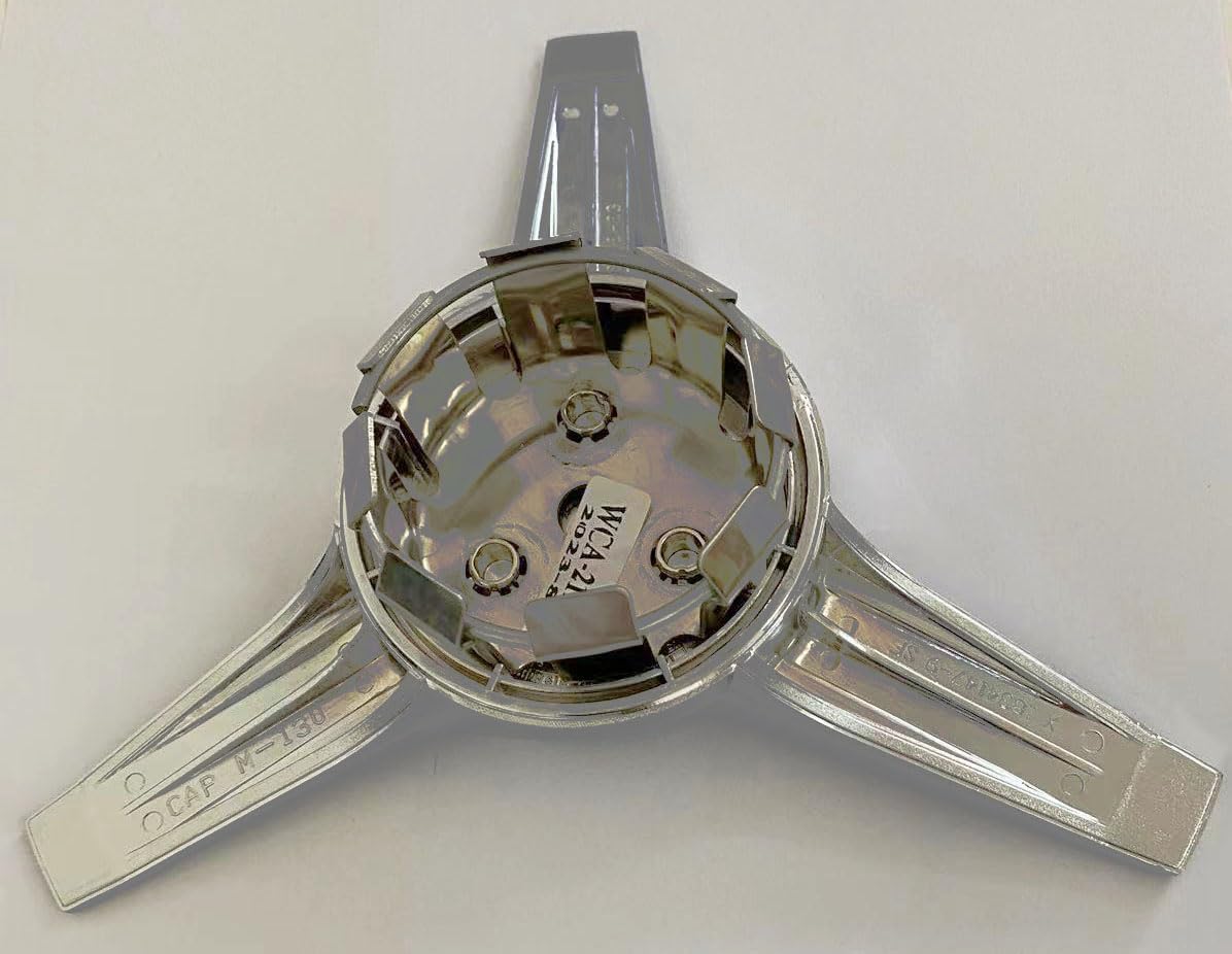 Chrome Wheel Center Cap 4R3Z-1130-FA for Ford Mustang 3-Bar Spinner 2005-2009 (Set of 4)