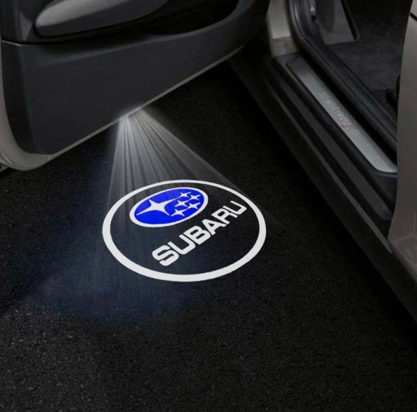 Subaru Impreza 2nd/3rd Gen Door Stick On Puddle Lights Multiple Designs 2001-2012