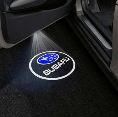 Subaru Impreza 2nd/3rd Gen Door Stick On Puddle Lights Multiple Designs 2001-2012