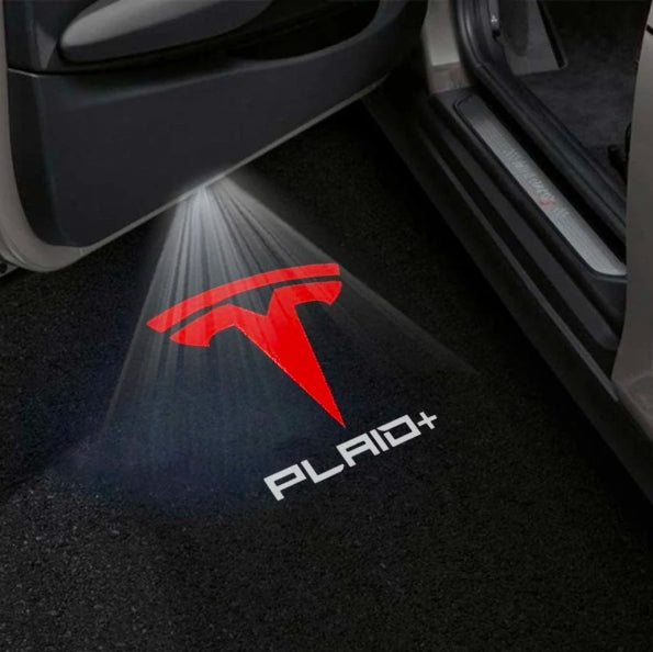Tesla Model S Premium Door Puddle Lights Multiple Designs 2014–2019