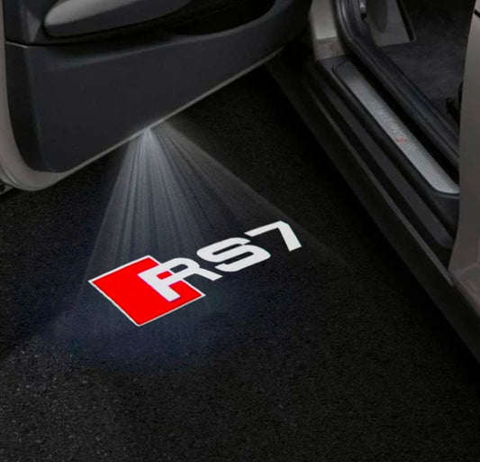 Audi RS7 Premium Door Puddle Lights Multiple Designs 2013-2019