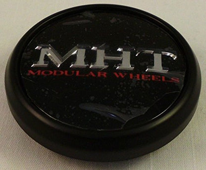 MHT Wheels 1001-85 Custom Center Cap Flat Black (Set of 4)