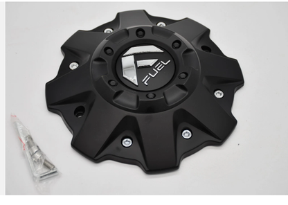 Fuel 1001-79B Matte Black 7-15/16-Inch Bolt-On Center Caps – Set of 4