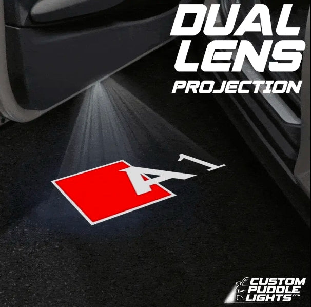 Audi A1/S1 Dynamic Dual Lens Premium Door Puddle Lights Multiple Designs 2010 - 2026