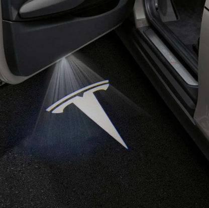 Tesla Model S Premium Door Puddle Lights Multiple Designs 2014–2019
