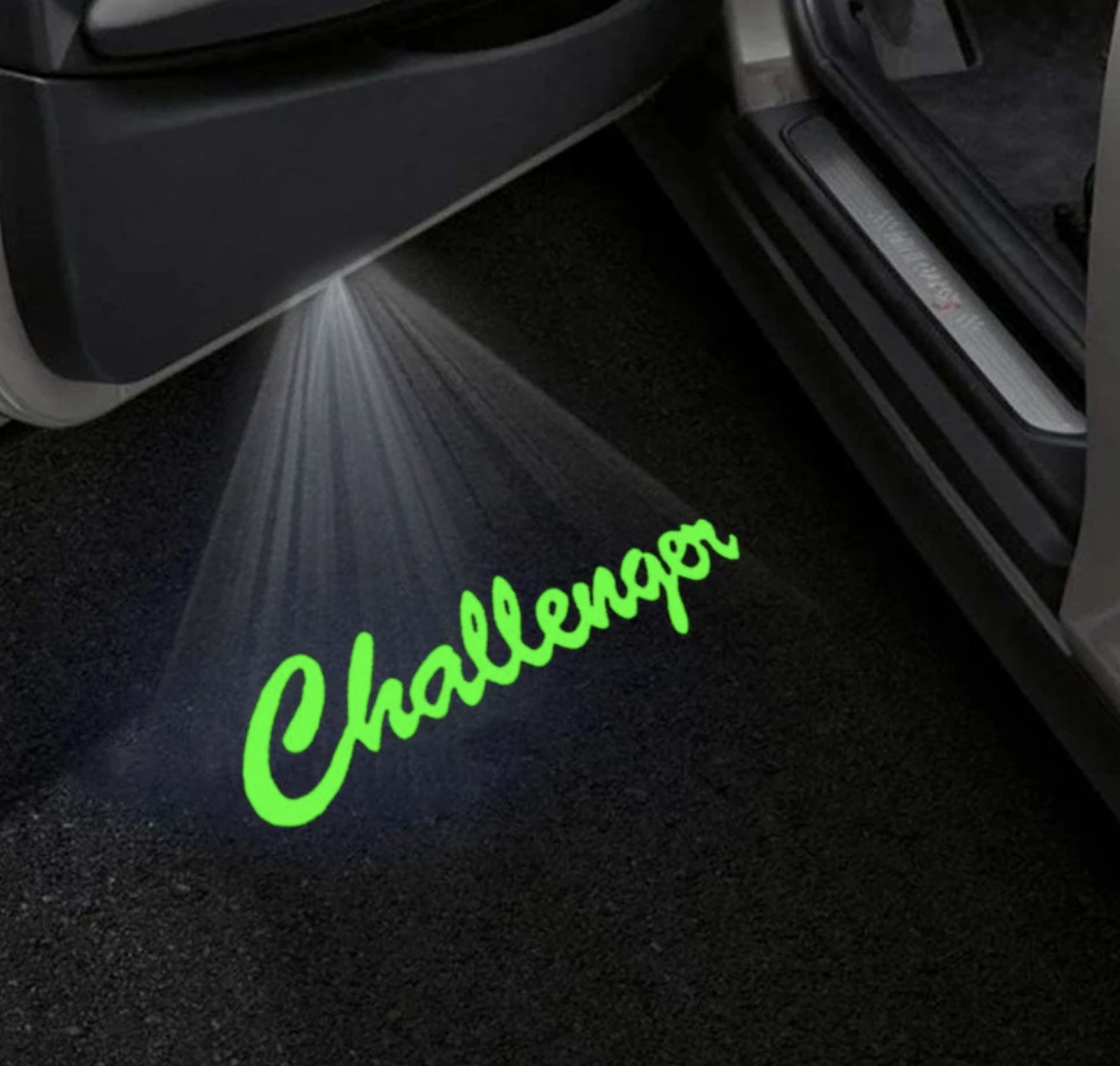 Dodge Challenger 3rd Gen Premium Door Puddle Lights Multiple Designs 2008-2023