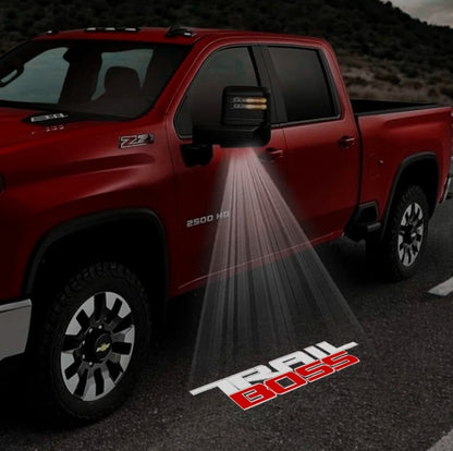 Chevrolet Silverado Premium Side Wing Mirror Puddle Lights Multiple Designs 2014-2026